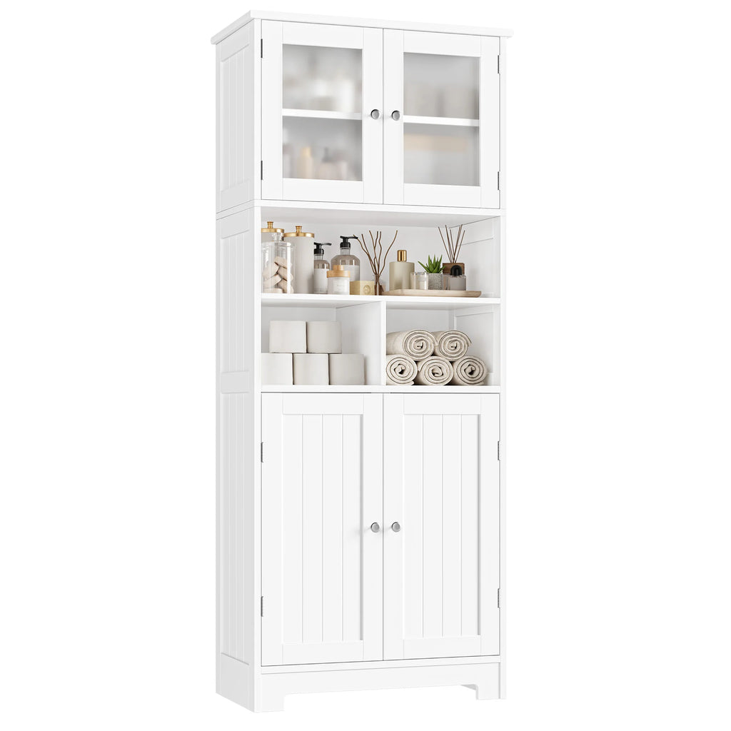 Meuble de rangement de style armoire de cuisine haute en bois -