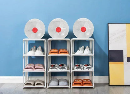 Meuble à chaussure blanc simple et moderne -