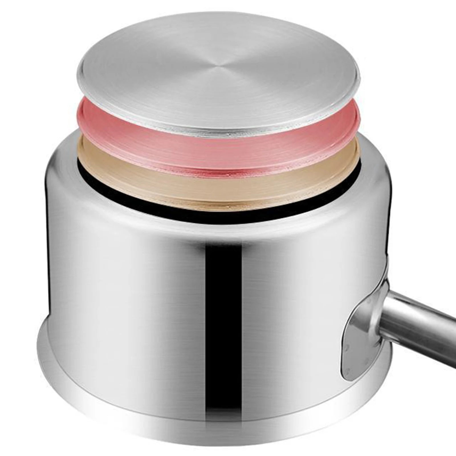 Casserole inox 20cm à couvercle moderne -