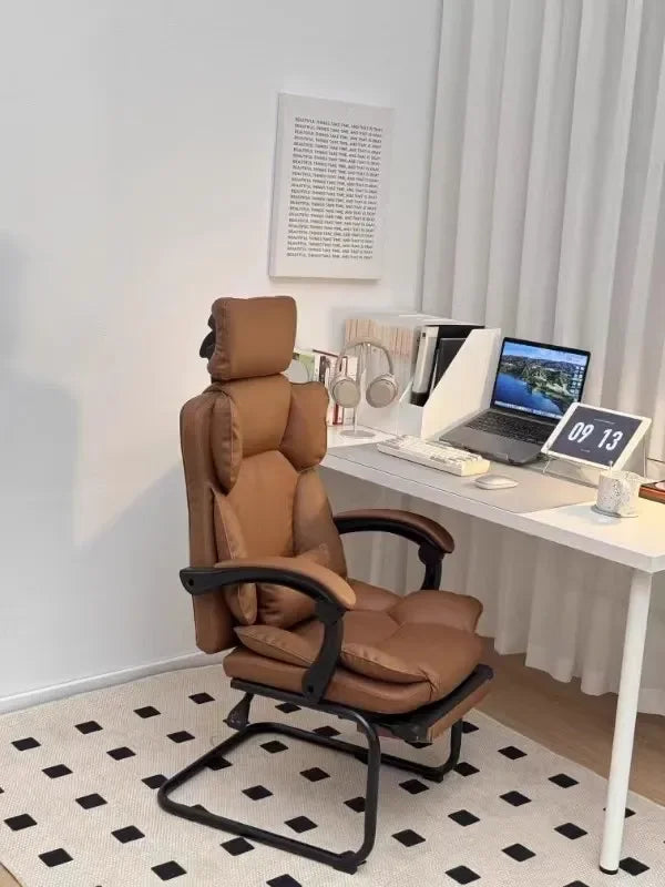 Chaise de bureau sans roues avec fonction inclinable -