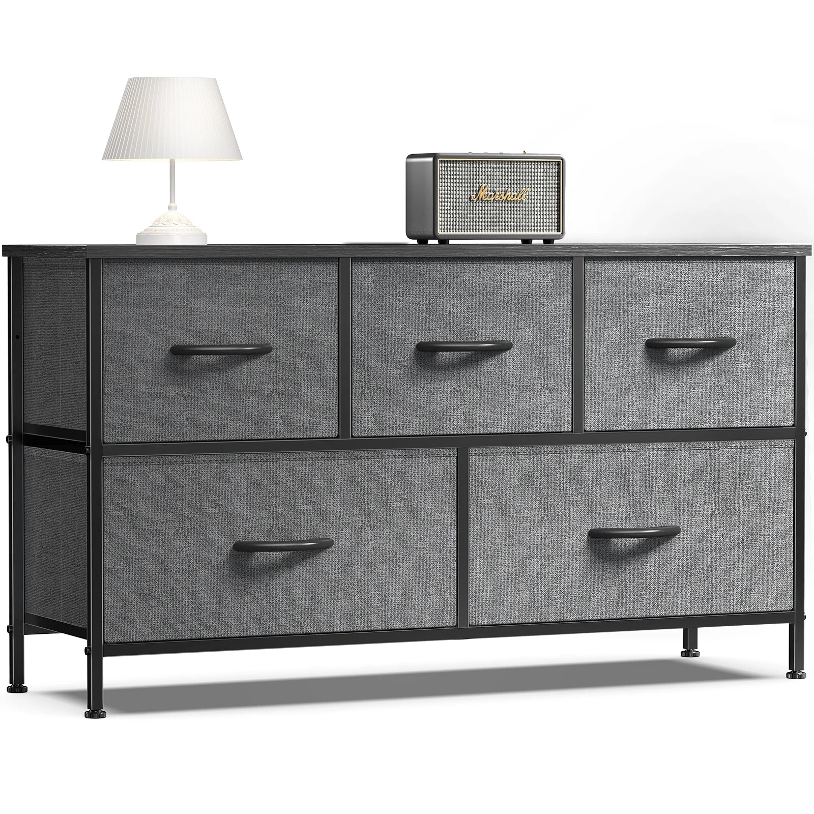 Meuble de rangement chambre pas cher de qualité - Gris Meuble de rangement