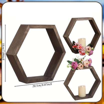 étagère murale Hexagone Flottante 1 pièce - M