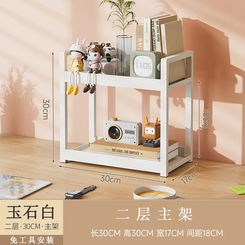 étagère bureau pour fourniture - 2Tier Blanc 30cmA