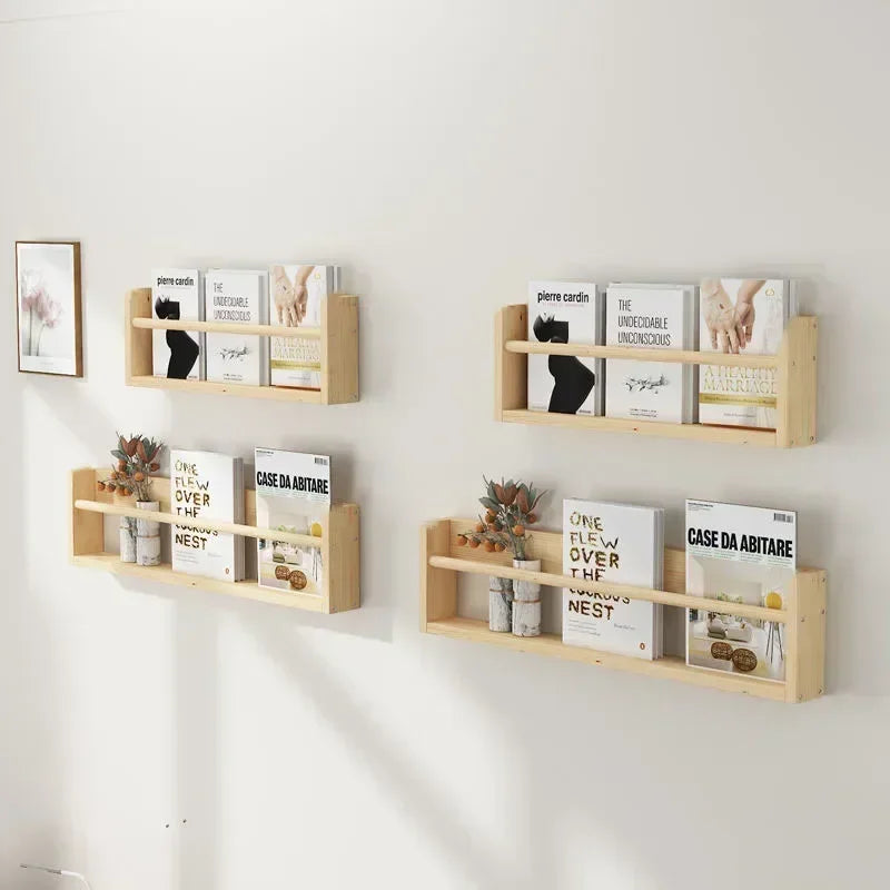 étagère bois design moderne murale pour livre -