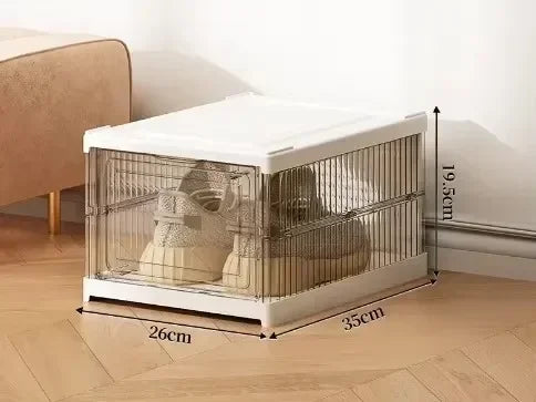 Meuble à chaussure en palette - Blanc 1 étages