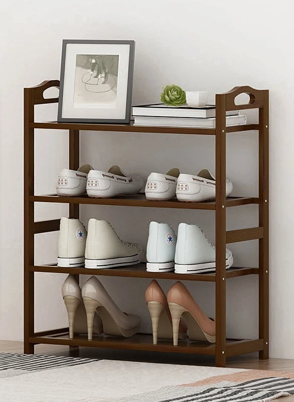 Meuble à chaussure entrée à bambou de haute qualité -