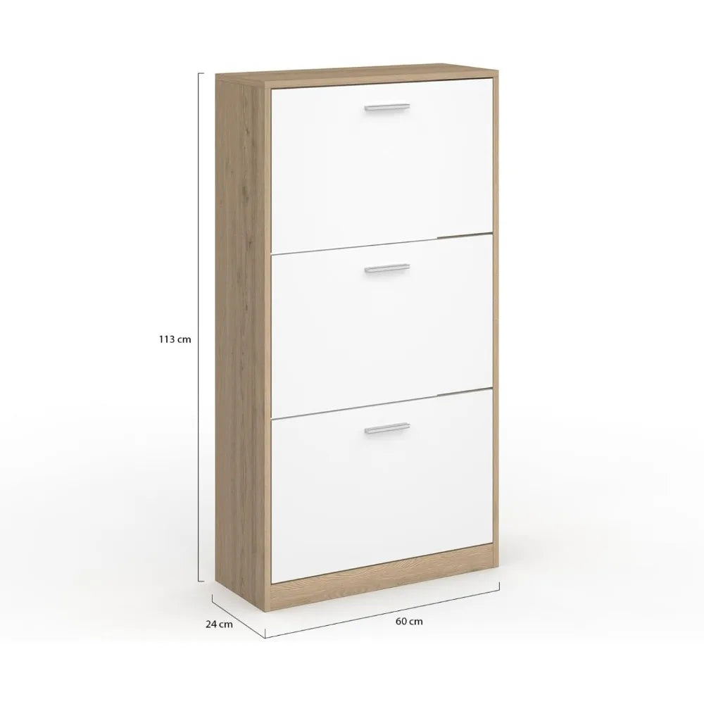 Meuble à chaussure tiroir blanc tendance et moderne -