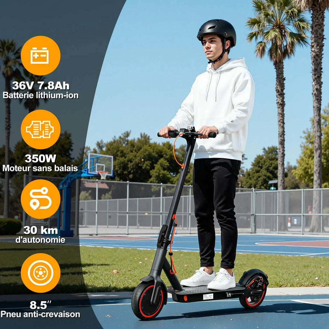 Trottinette électrique adulte Todimart avec APP Mobile  25km/MAX