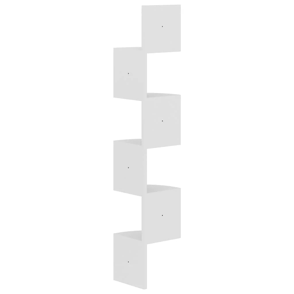 étagère murale d'angle 19x19x123 cm -