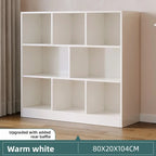 Meuble de rangement salle de bain pas cher multi compartiments - J-80CM Blanc