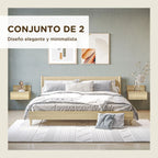 Table de nuit suspendue moderne de luxe 2 ensembles 43X36.5X30.5 cm -