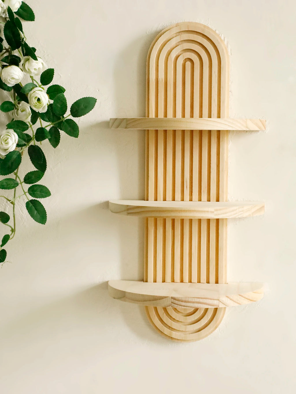 étagère bois ancien 1 pièce bohoo -