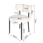 Chaise salle a manger 2 ensembles doux -