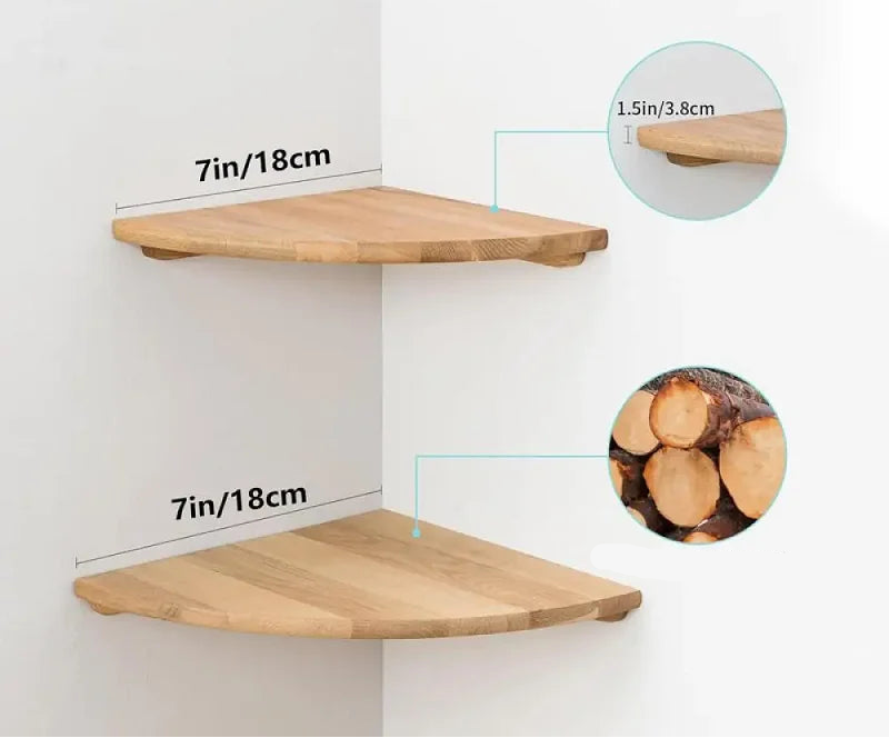 étagère murale vintage en bois -