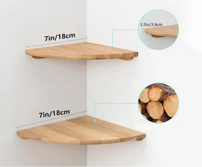 étagère murale vintage en bois -