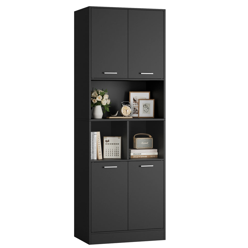 Meuble de rangement pour chambre adulte ou salon 180.5x60x40cm - Noir Meuble de rangement
