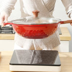 Poêle céramique à poignée anti brulure -