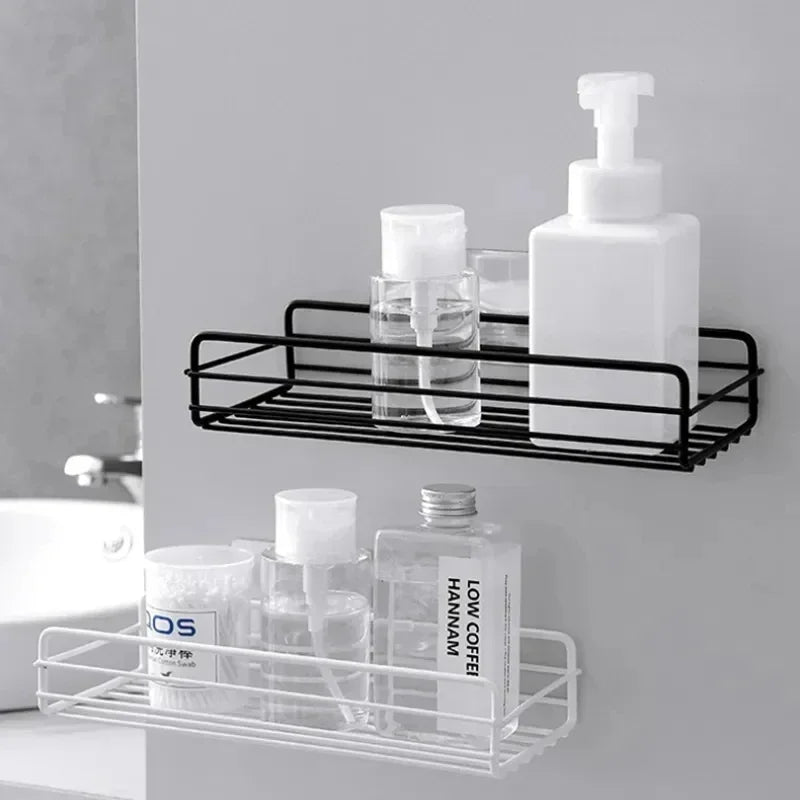 Étagère salle de bain inox d'angle pour douche -