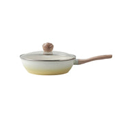 Poêle céramique avec couvercle moderne - Jaune