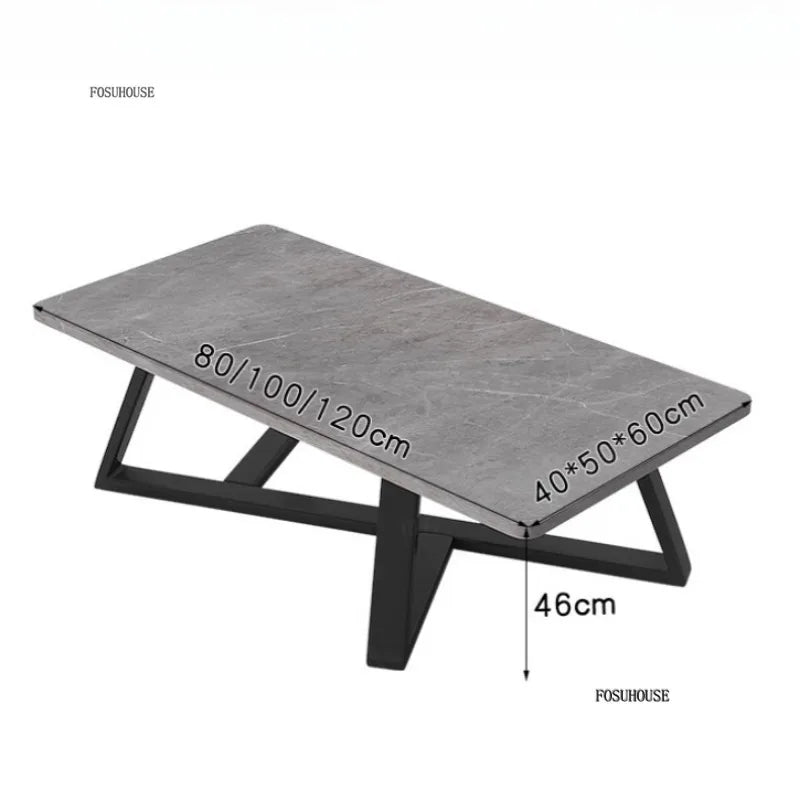 Table basse basse et épurée pour salon -