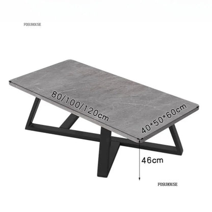 Table basse basse et épurée pour salon -