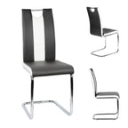 Chaise salle à manger en cuir artificiel moderne 2 ensembles -