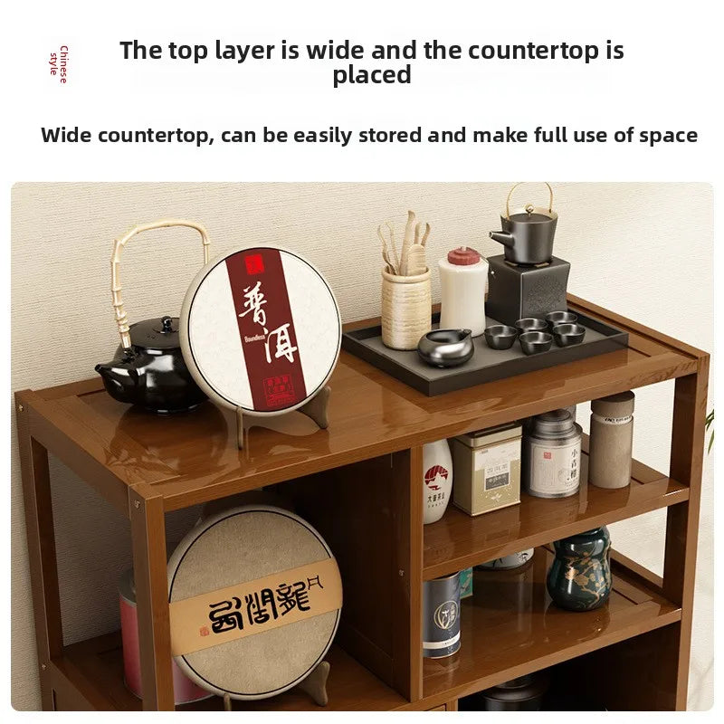 Meuble de rangement à casier marron -