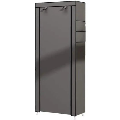 Étagère chaussures en tissu et métal 160x60x30 cm -