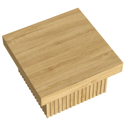 Table basse élégante carrée en bois pour chambre ou salon 79x79x46 cm -