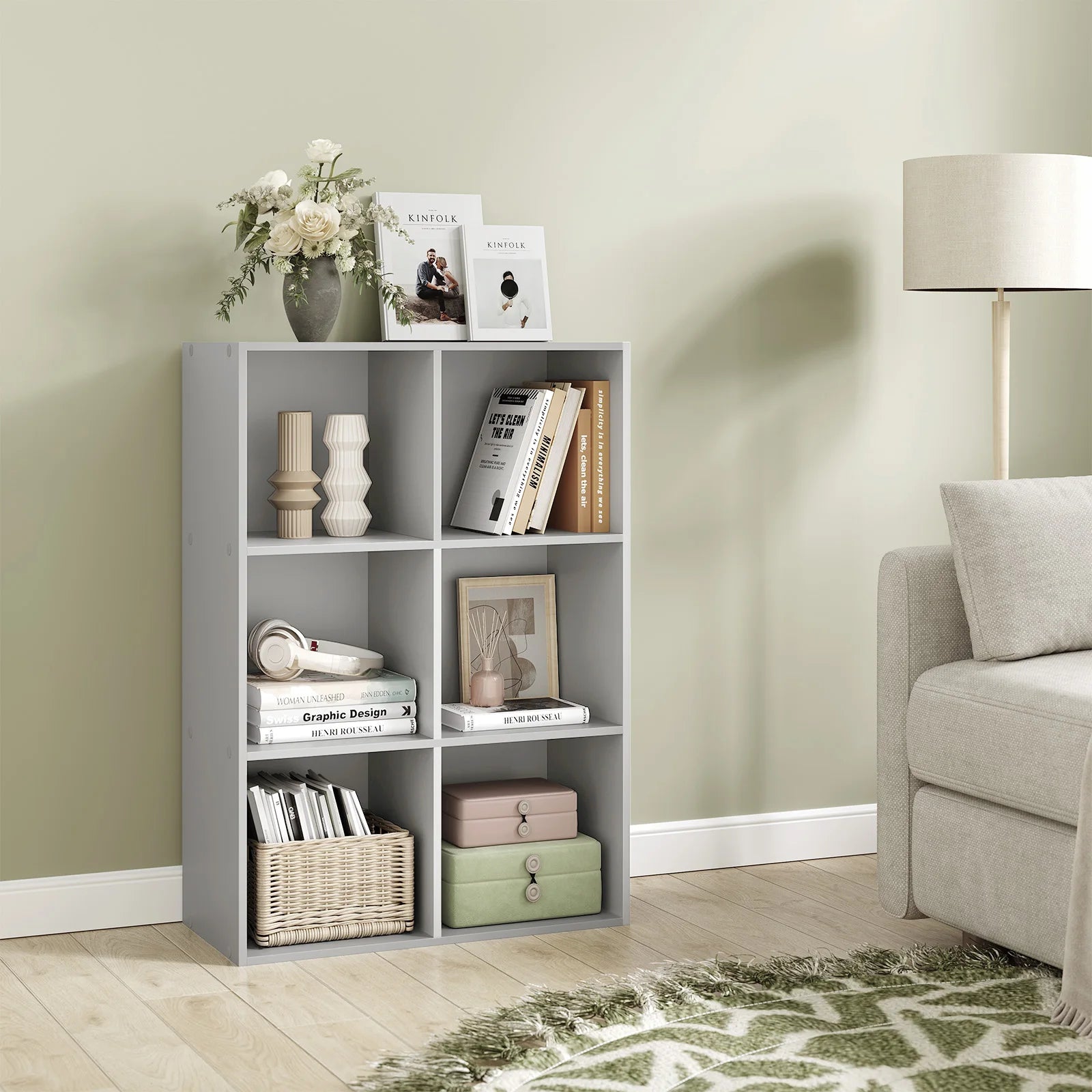 Étagère cube rangement en bois -