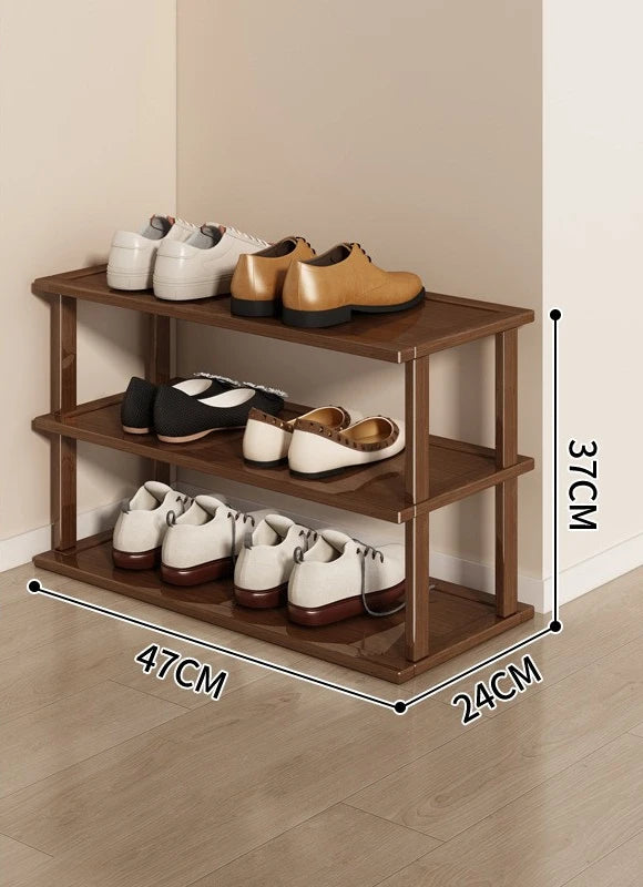 Meuble à chaussure sous escalier - Marron 3 couches 47cm