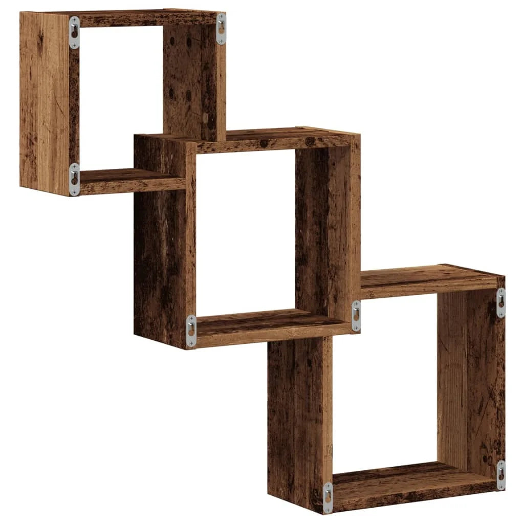 étagère murale cube à 3 niveaux -