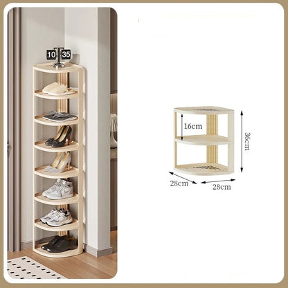 Meuble à chaussure original pour coin de mur - G