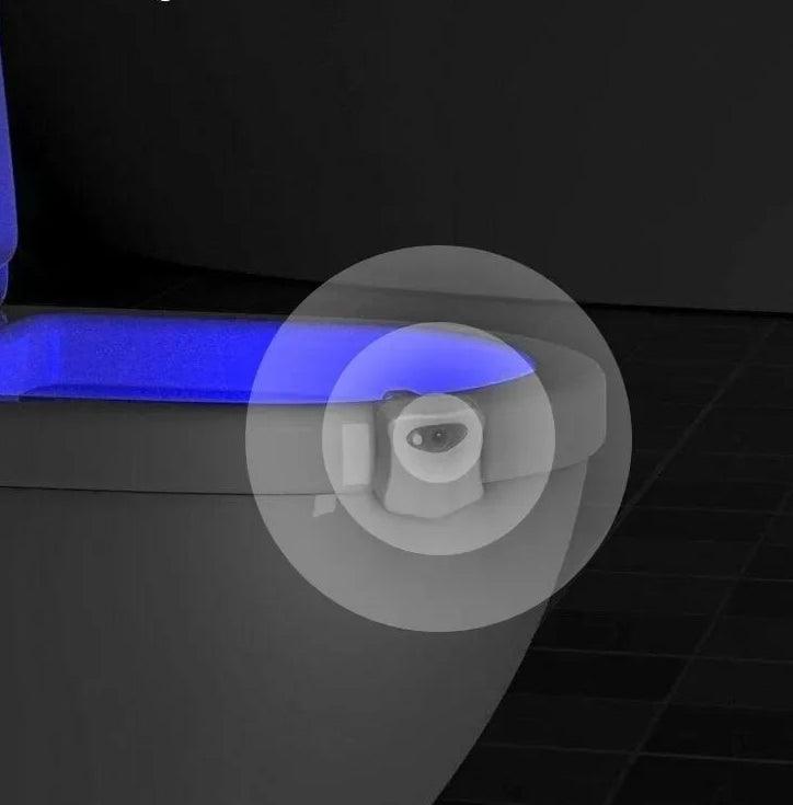 Lampe WC LED RGB 8 Couleur avec capteur de mouvement