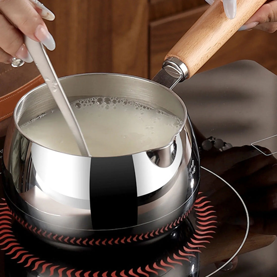 Casserole inox à thé ou café de petite taille -