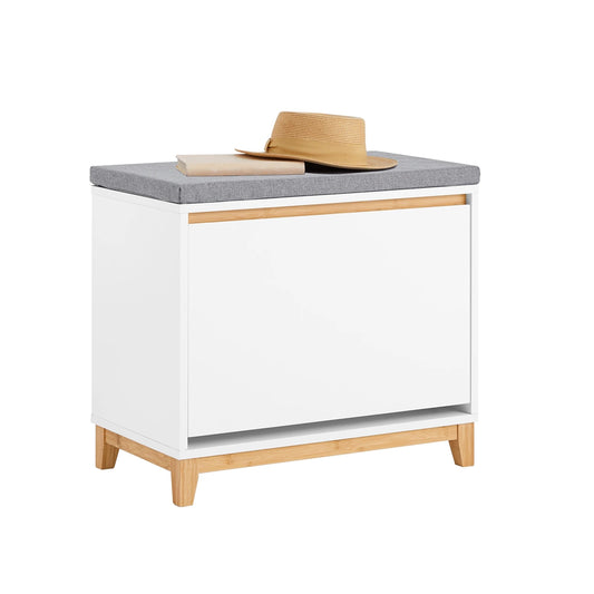 Meuble à chaussure armoire 60x55x34cm - Blanc 55cm x 34cm x 60cm