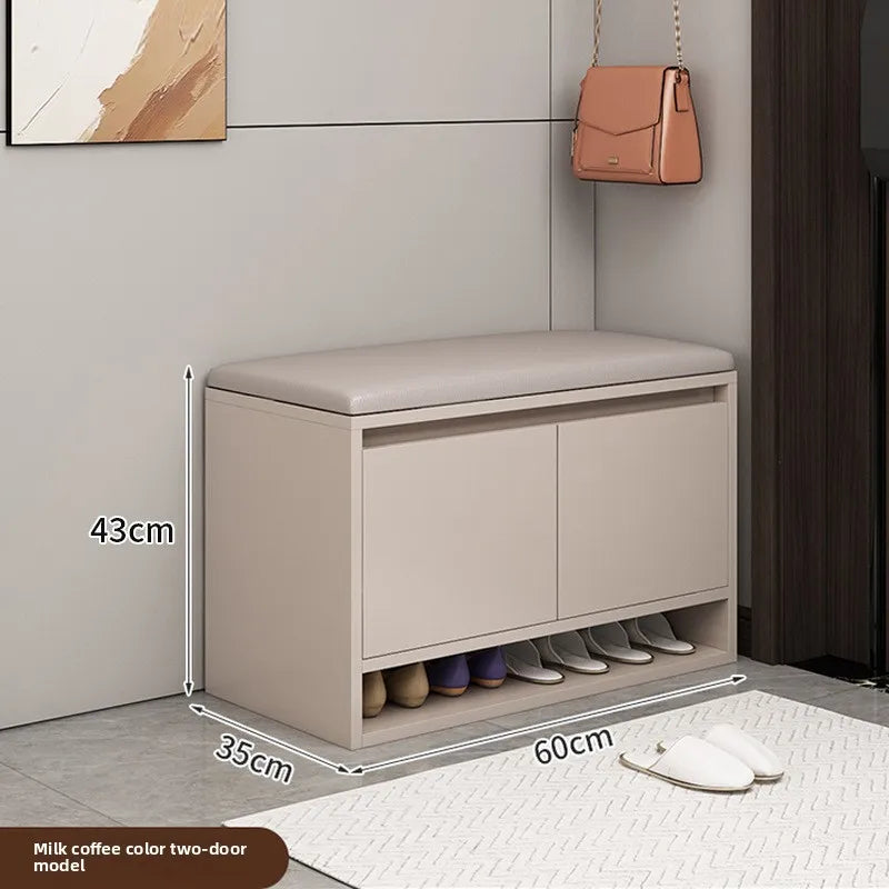 Meuble à chaussure avec tabouret intégré - H