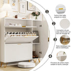 Meuble à chaussure dispositif anti basculement -