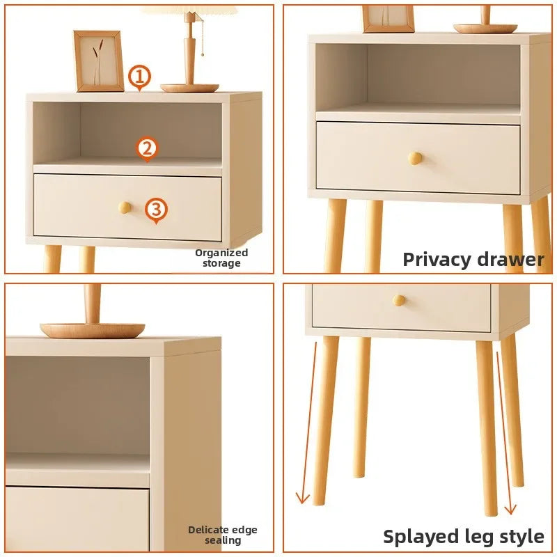 Table de nuit simple pour petit appartement de luxe -