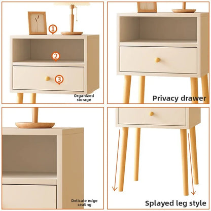 Table de nuit simple pour petit appartement de luxe -