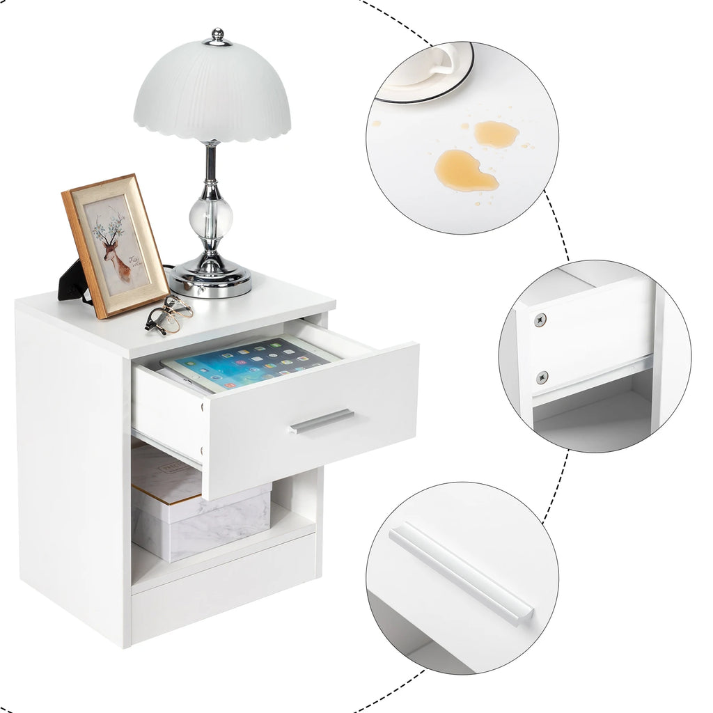 Table de nuit moderne éclatante -