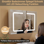 Petit meuble salle de bain mural à led -