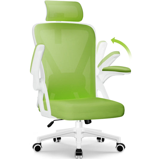 Chaise de bureau vert pour travail et jeux vidéo - Vert Chaise de bureau