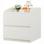 Table de chevet blanche moderne urban luxe - Blanc Table de chevet