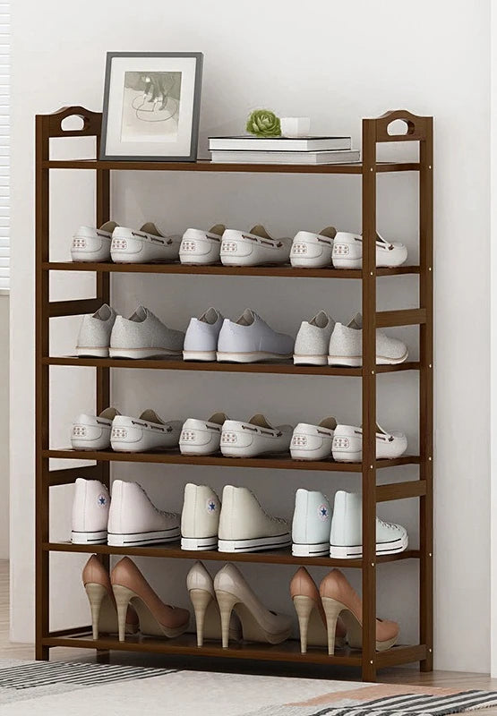 Meuble à chaussure entrée à bambou de haute qualité - 6 floors-60CM