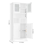 Meuble de rangement de style armoire de cuisine haute en bois -