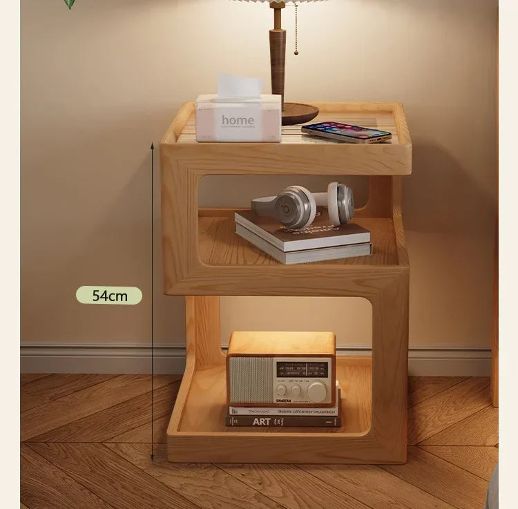 Table de nuit moderne en bois de luxe tendance -