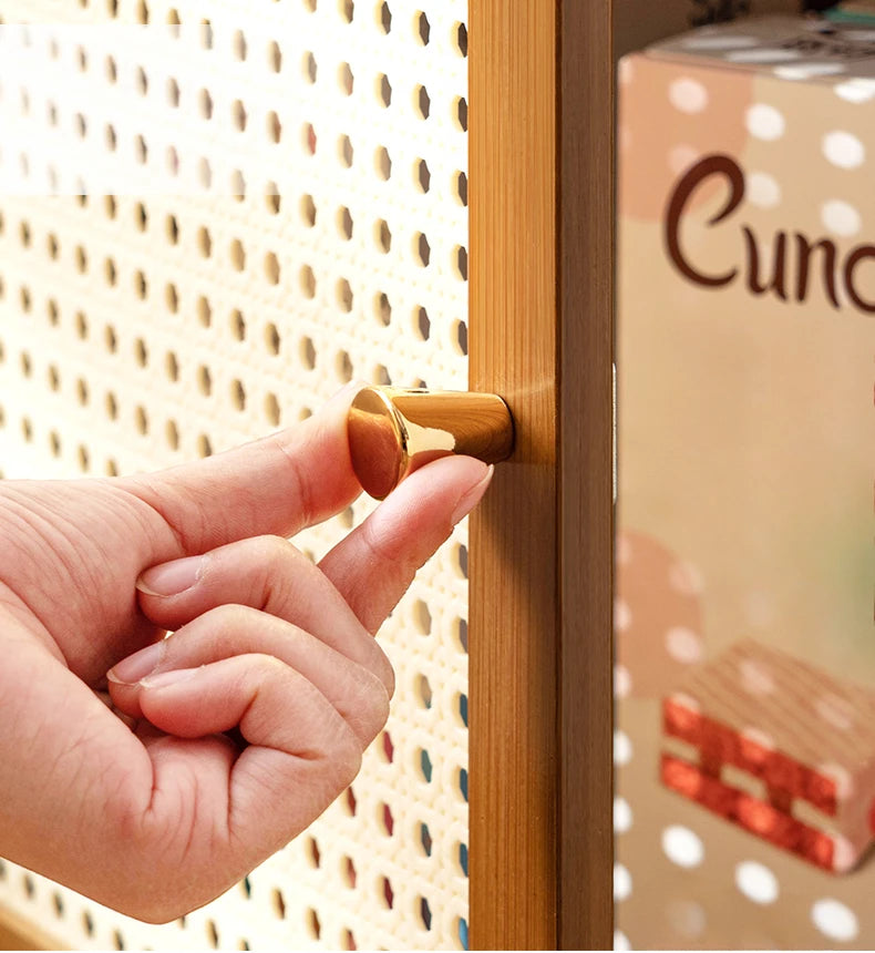 Table de nuit en bois brute -