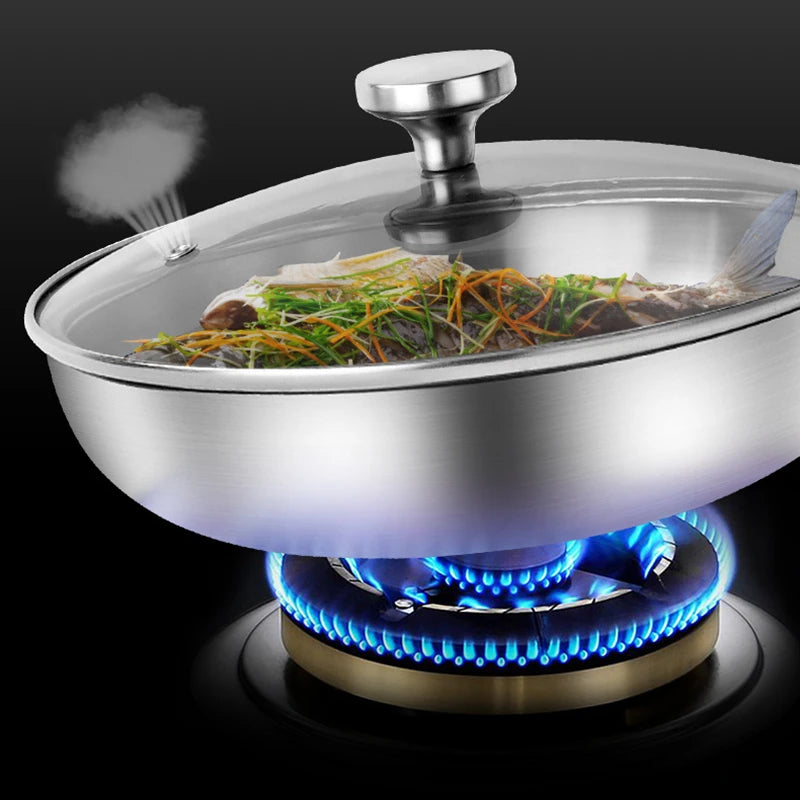 Poêle inox Professionnel de qualité disponible en 22cm 24cm 26cm 28cm -