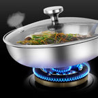 Poêle inox Professionnel de qualité disponible en 22cm 24cm 26cm 28cm -